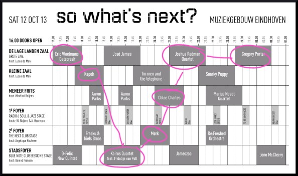 Mijn routekaart op het So What's Next festival 2013