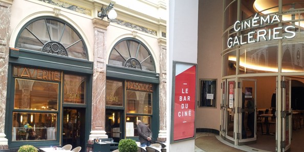 Taverne Passage en Cinéma Galeries in de Koninginnepassage in Brussel.