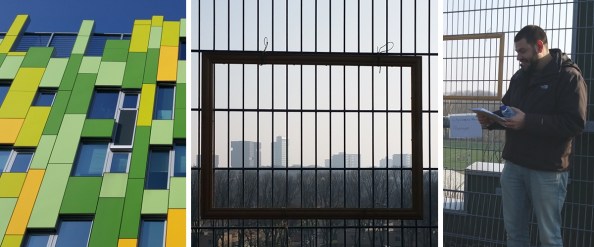 Op het dak van Nieuw Welgelegen met Erik van Marissing als gids tijdens de West End Stories wandeling op zondag 15 februari 2015.